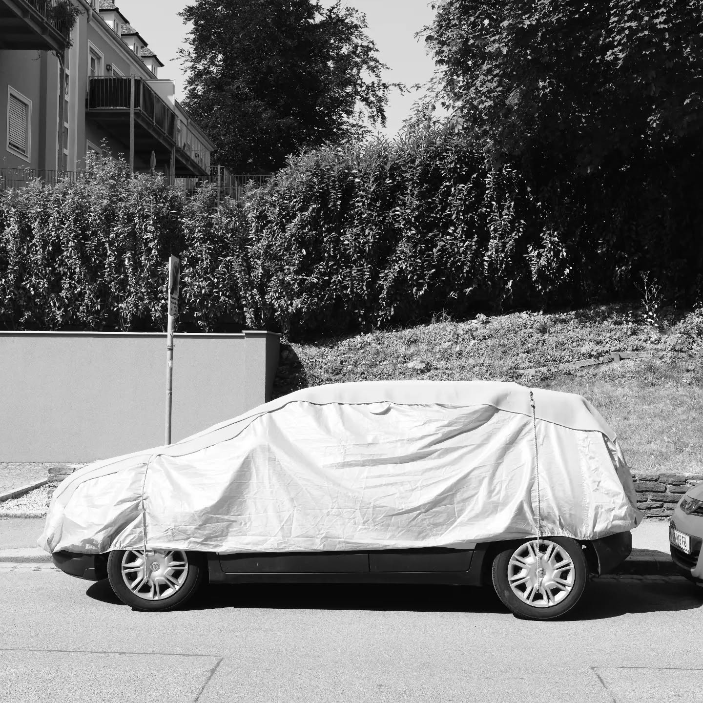 wrapped car